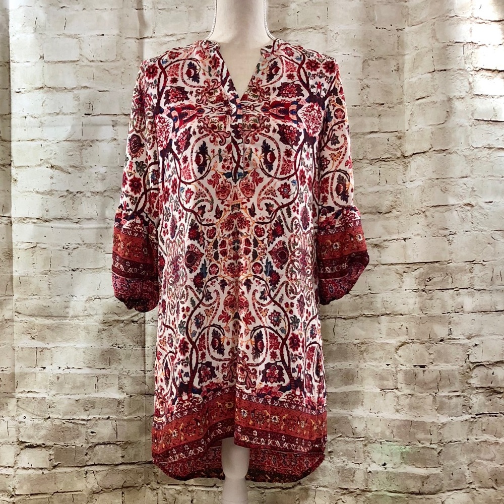 Collective Concepts Boho Dress 3/4 Sleeve Small